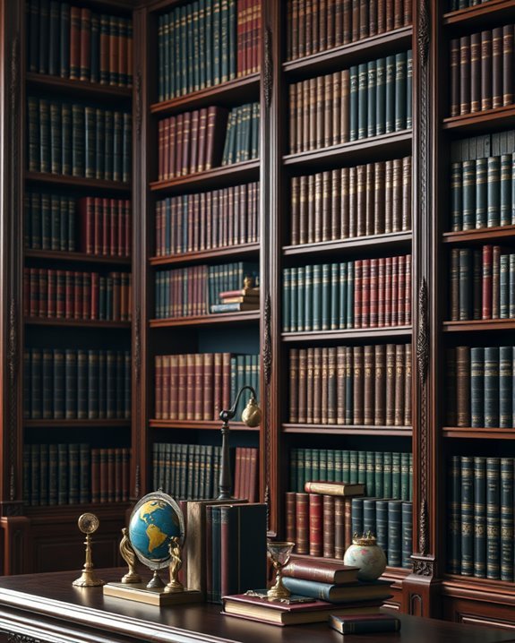 enchanting dark academia bookcases