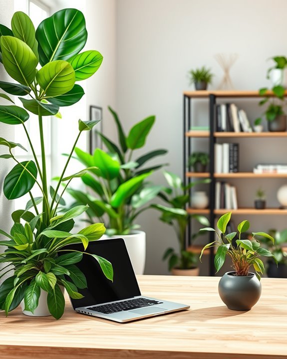 enhance workspace with greenery