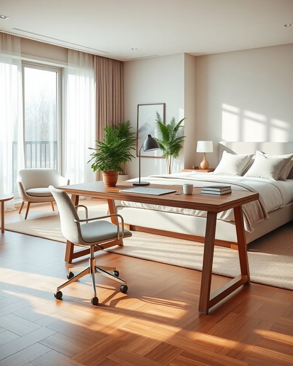 ergonomic organized personalized workspace