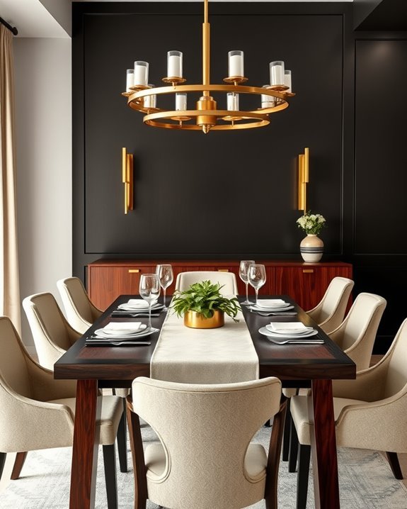 espresso elegance meets brass
