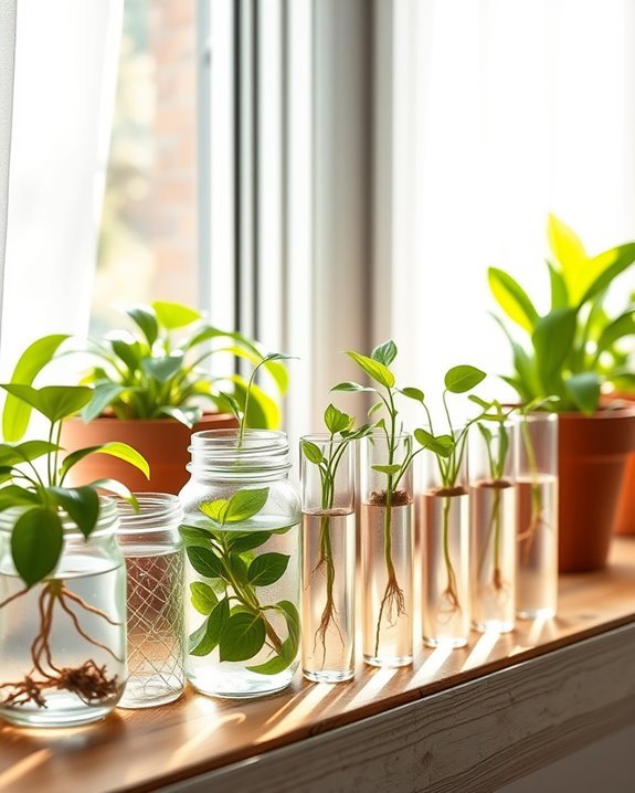 experiment with plant propagation