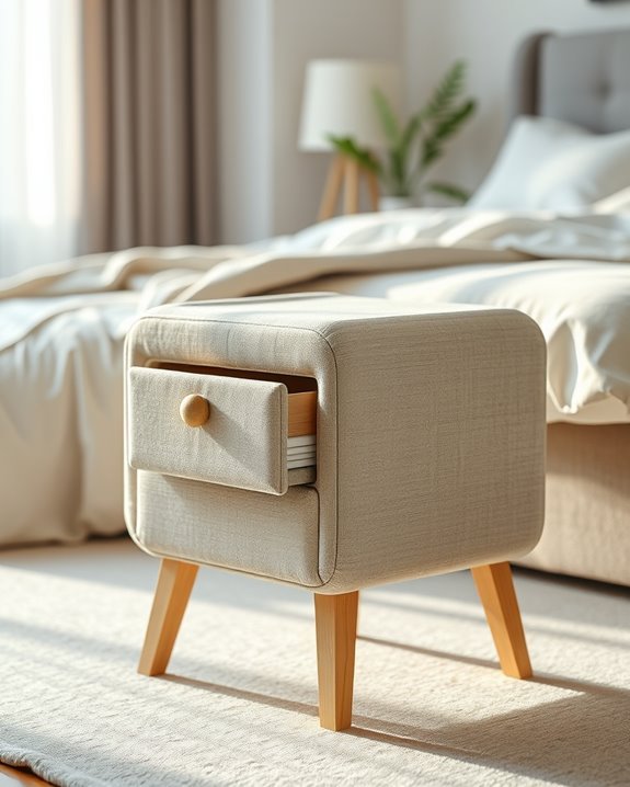 fabric covered cardboard table
