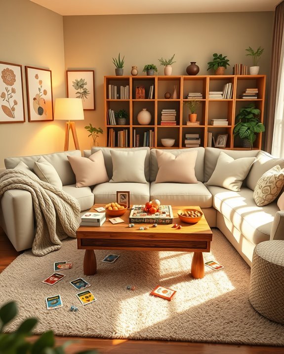 family game night setup