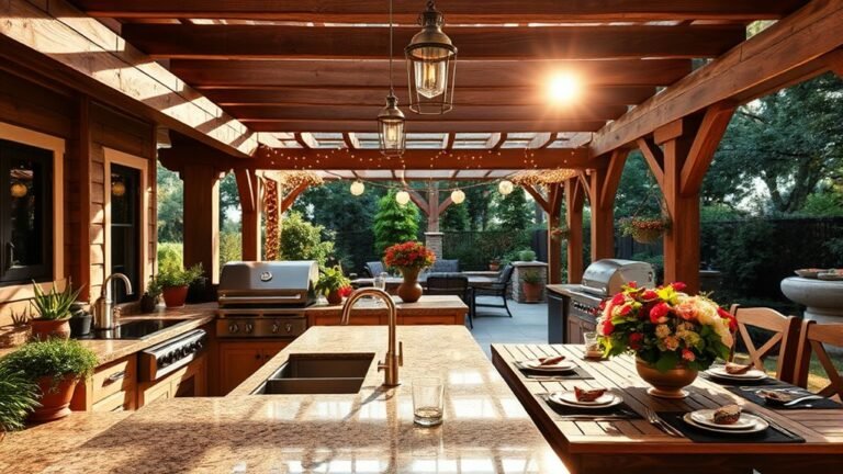 farmhouse outdoor kitchen designs