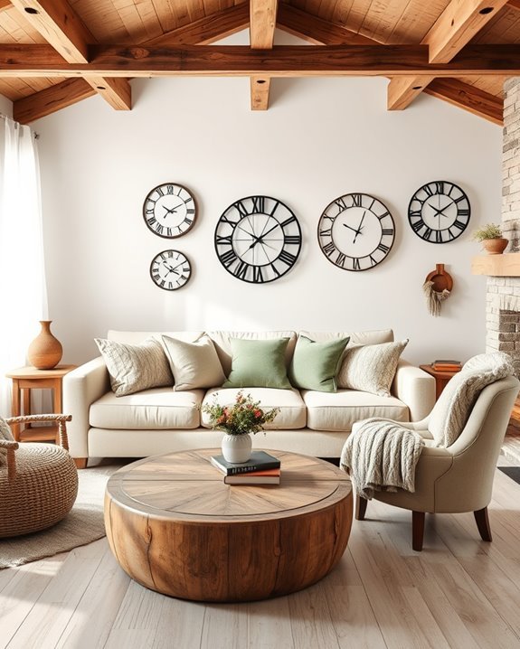 farmhouse wall clock styles