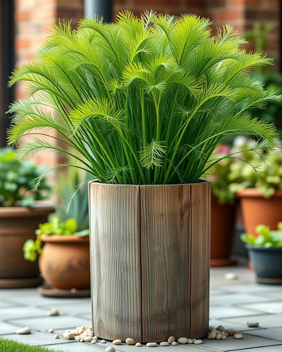 fennel thrives in containers
