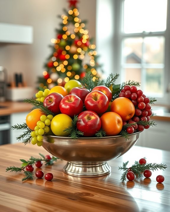 festive fruit bowl displays