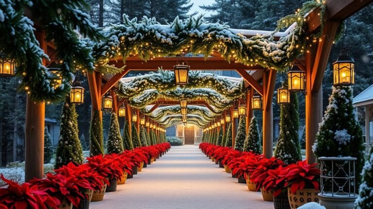 festive holiday walkway decorations