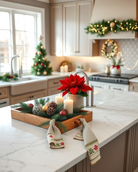 festive kitchen island decor