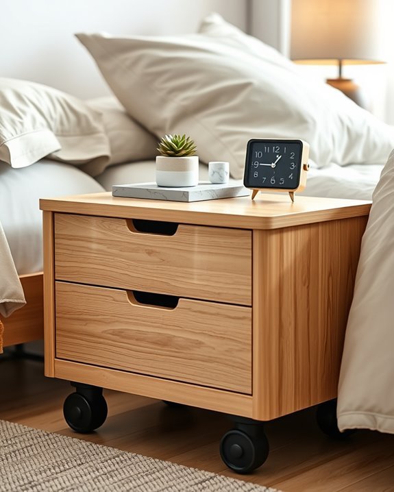 flexible mobile nightstand options
