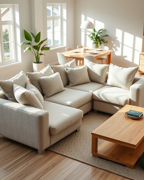 flexible modular dining sofas