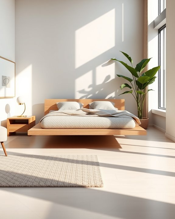 floating beds enhance aesthetics