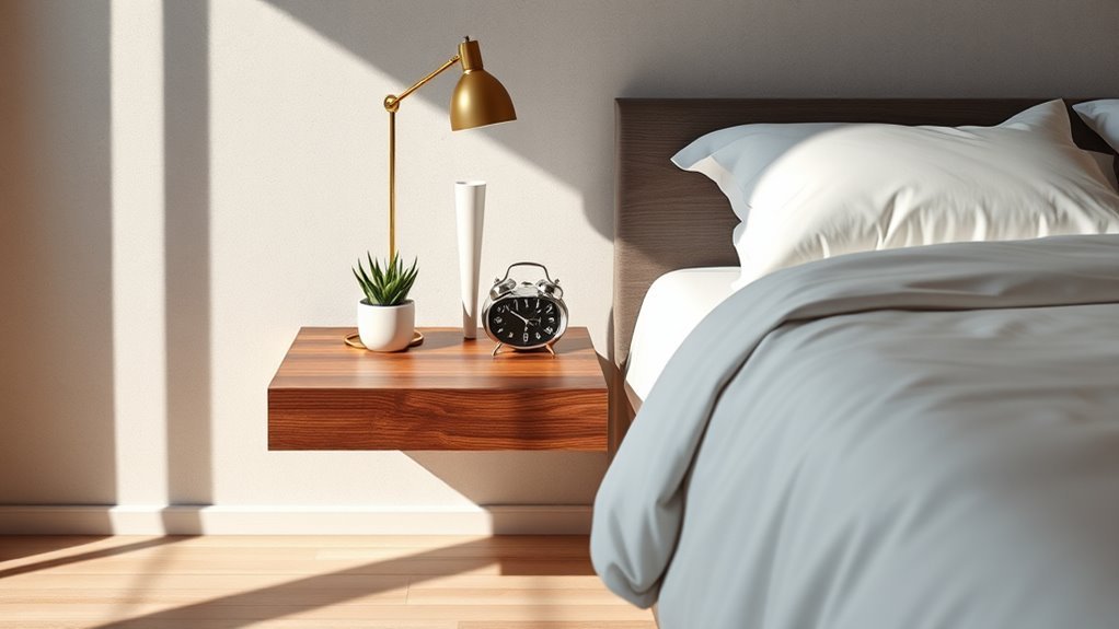 floating bedside table designs