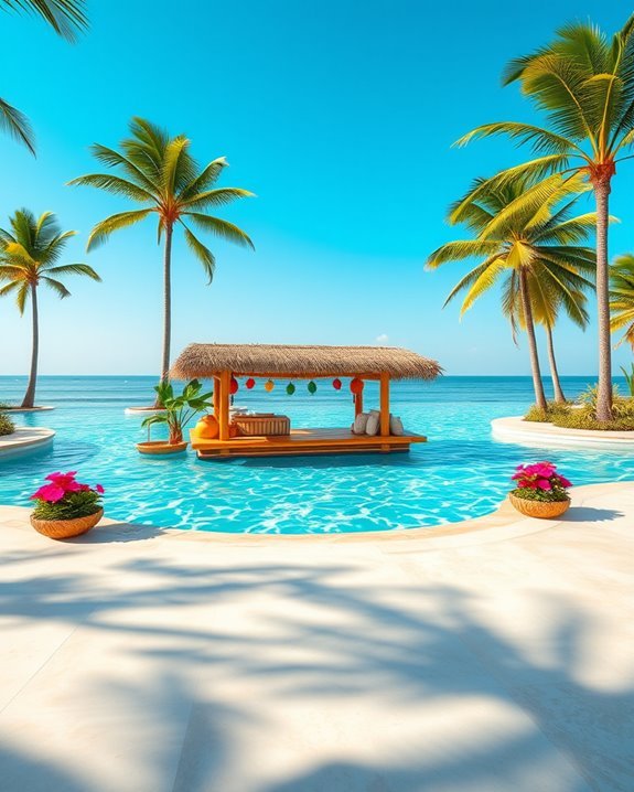 floating tropical party paradise
