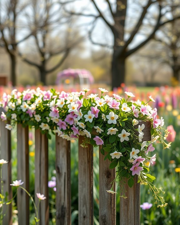 floral easter garland decoration