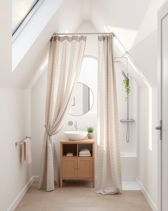 foldable shower curtain convenience