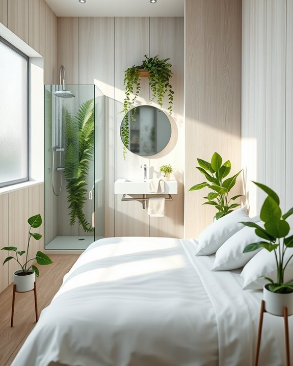 fresh thriving indoor plants