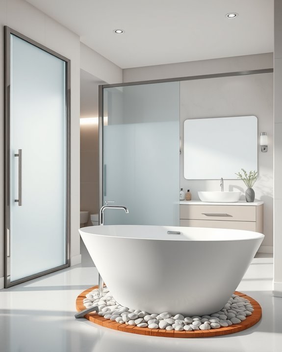 frosted glass privacy solution