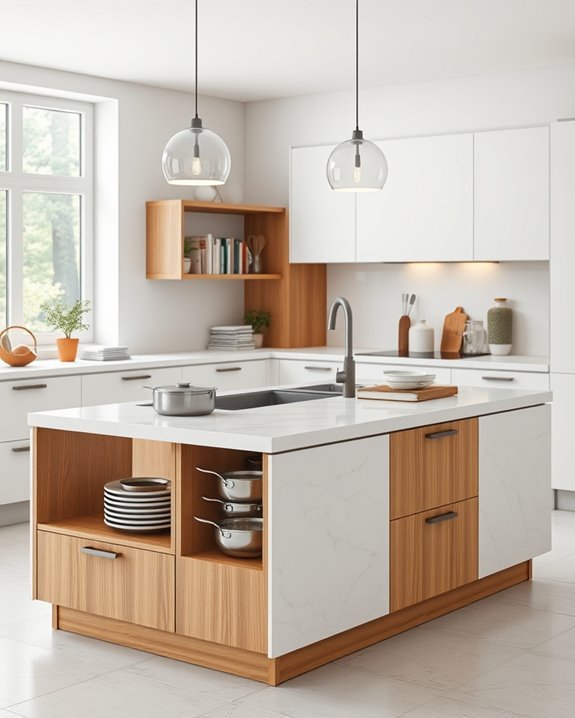 functional kitchen island storage