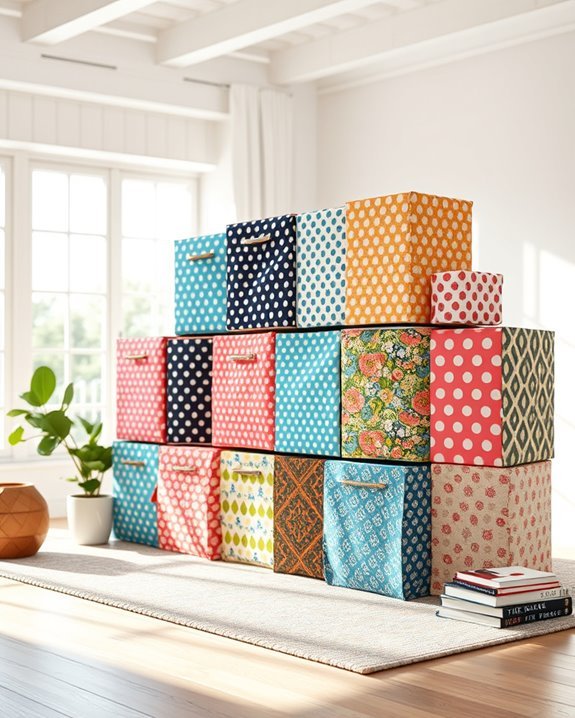 funky fabric box covers