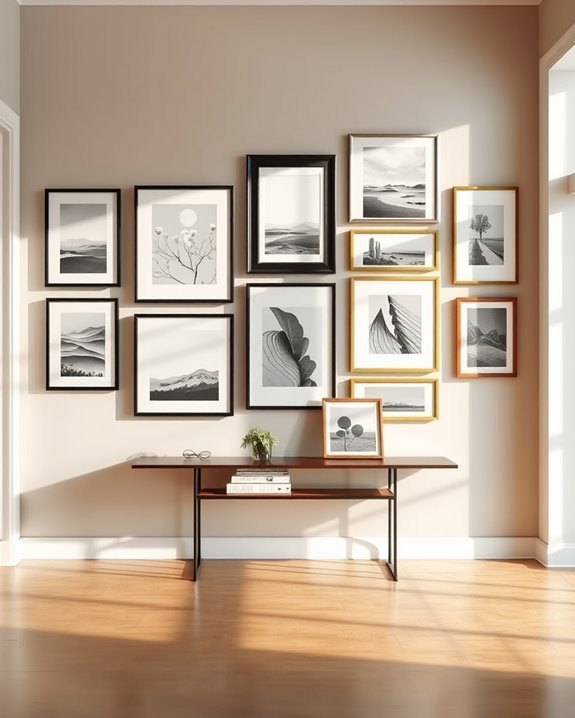 gallery wall for dining