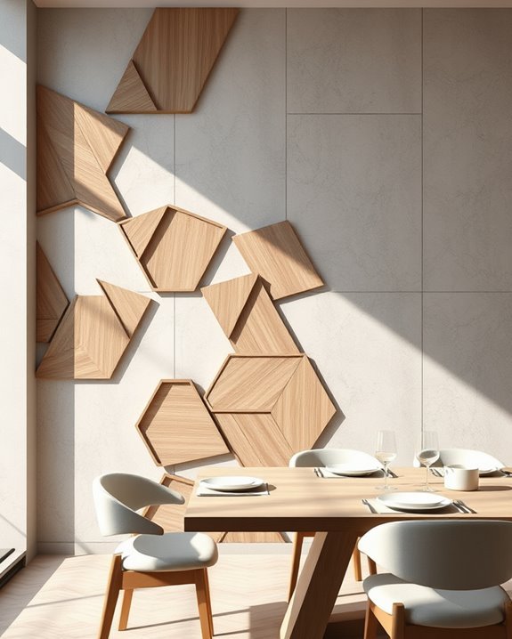 geometric patterns enhance dining