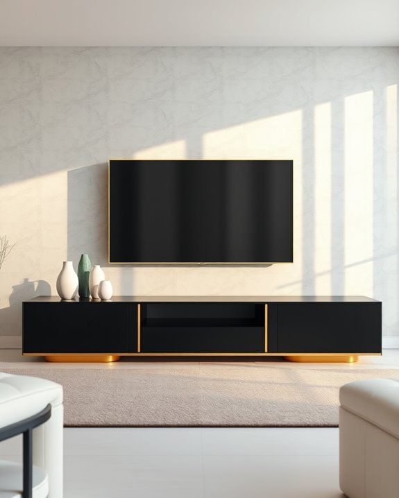 glamorous black and gold
