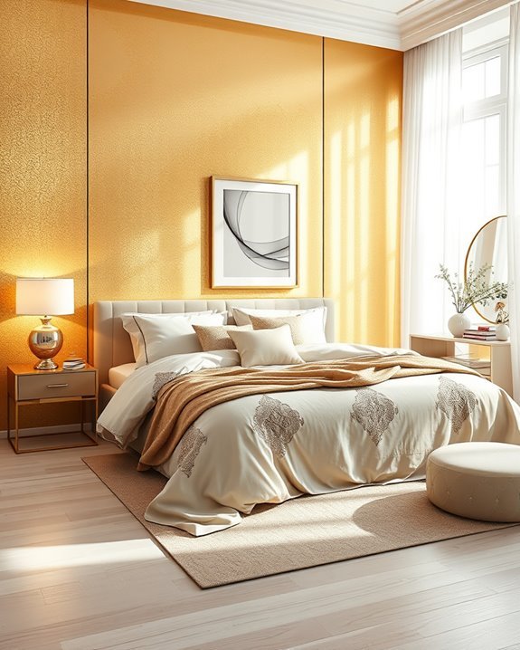 glamorous metallic gold elegance