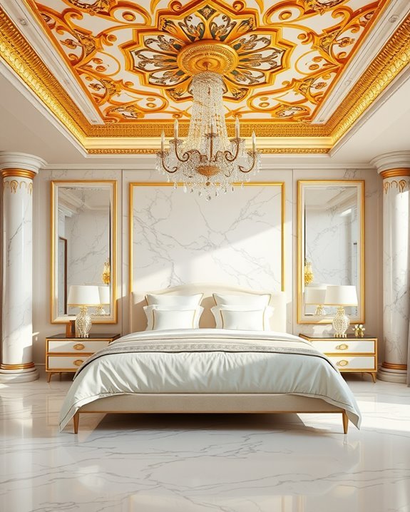 gold fixtures elevate elegance