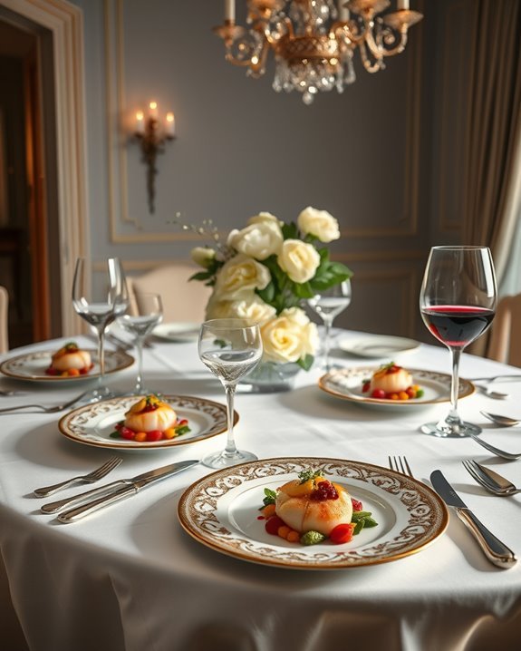 gourmet plating enhances dining