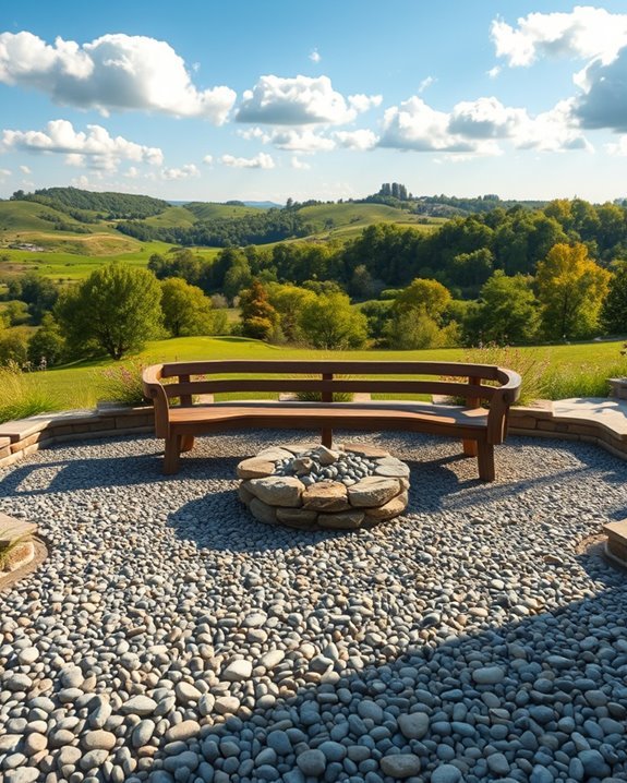 gravel patio scenic design