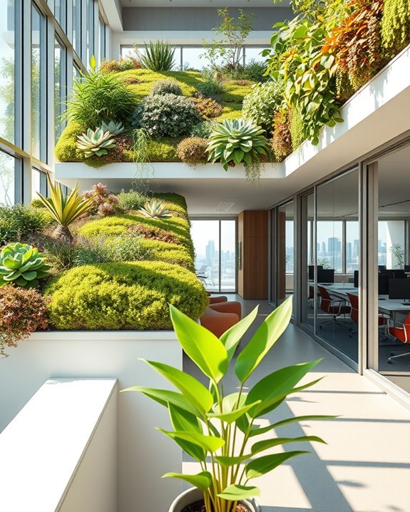 green roof benefits productivity