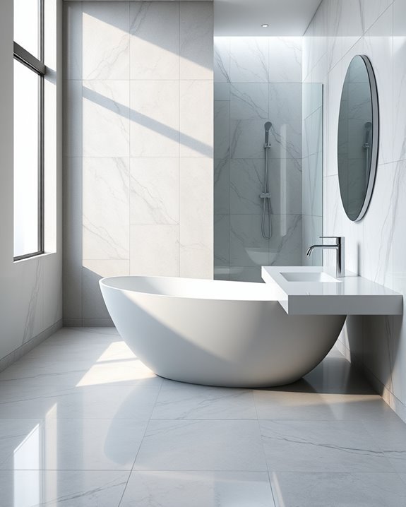 grey marble bathroom elegance