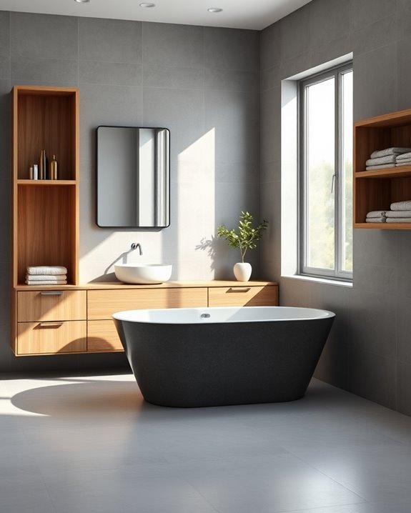 grey wood warmth contrast