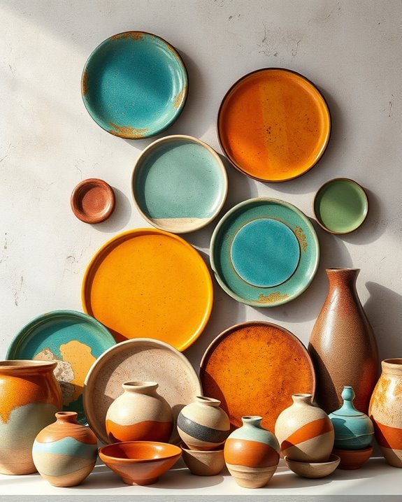 handmade pottery wall decor