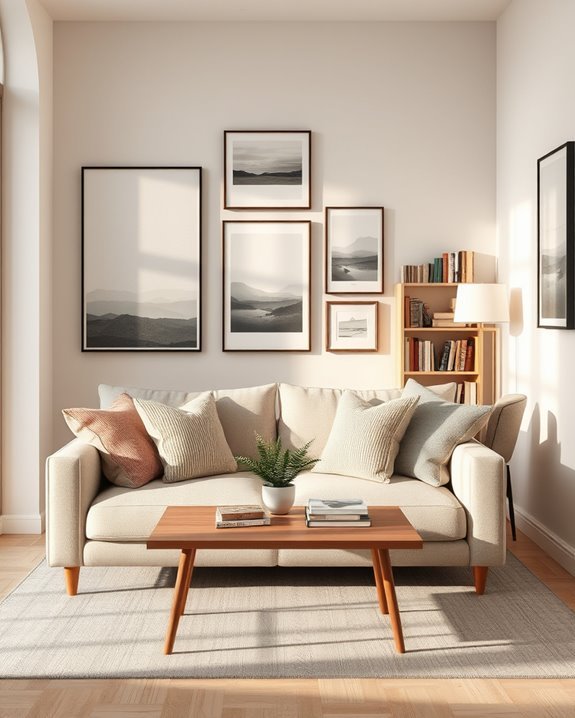hang artwork at eye level