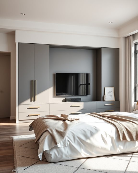 hidden tv cabinet design