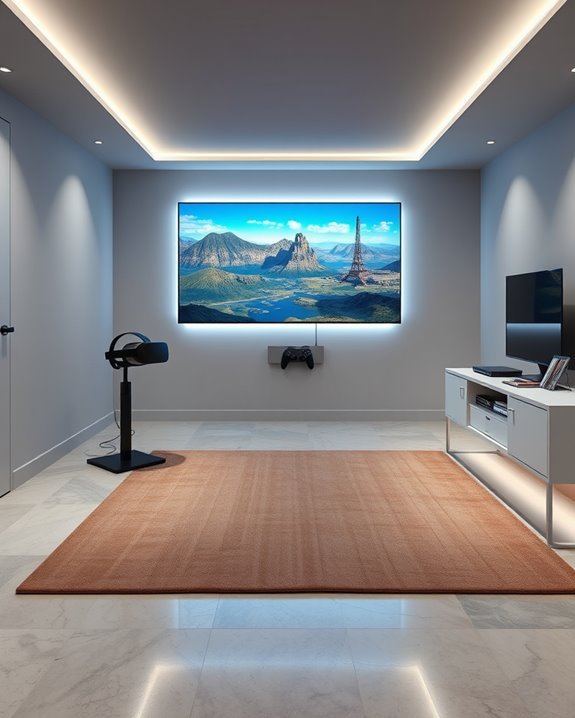 immersive basement vr setup