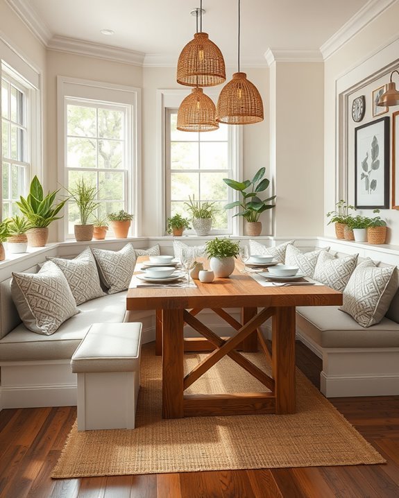 indoor outdoor style banquette