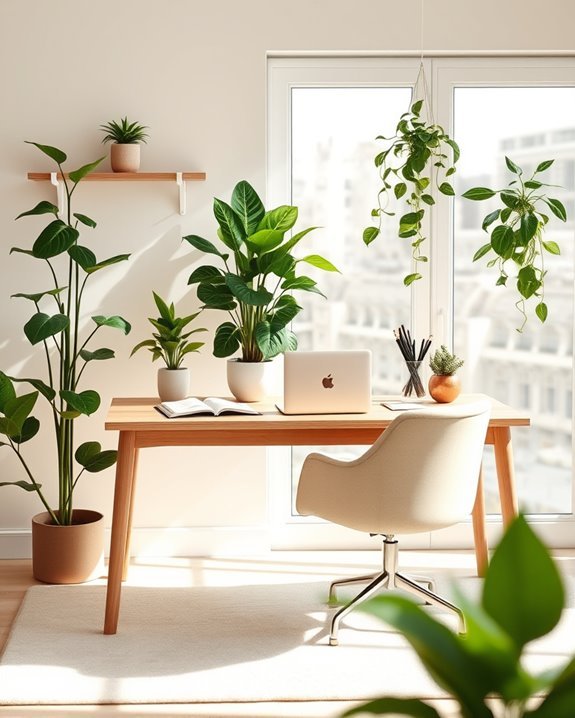 indoor plants improve well being