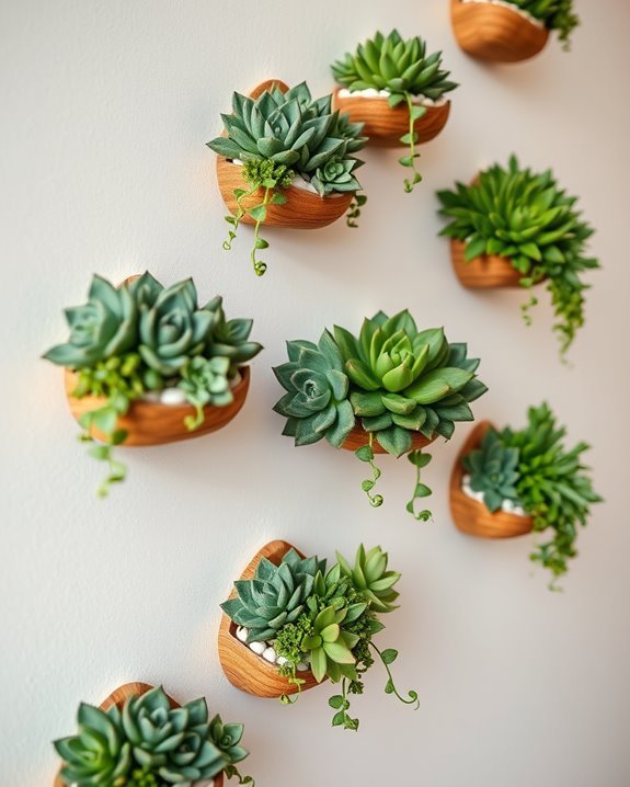 indoor succulent wall planters