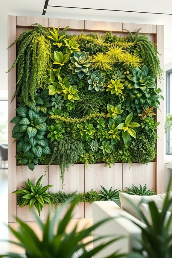 indoor vertical garden aesthetics
