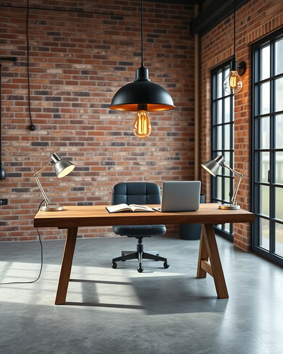 industrial charm in lighting