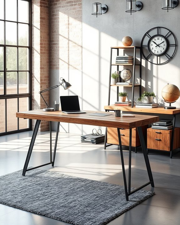 industrial chic home office