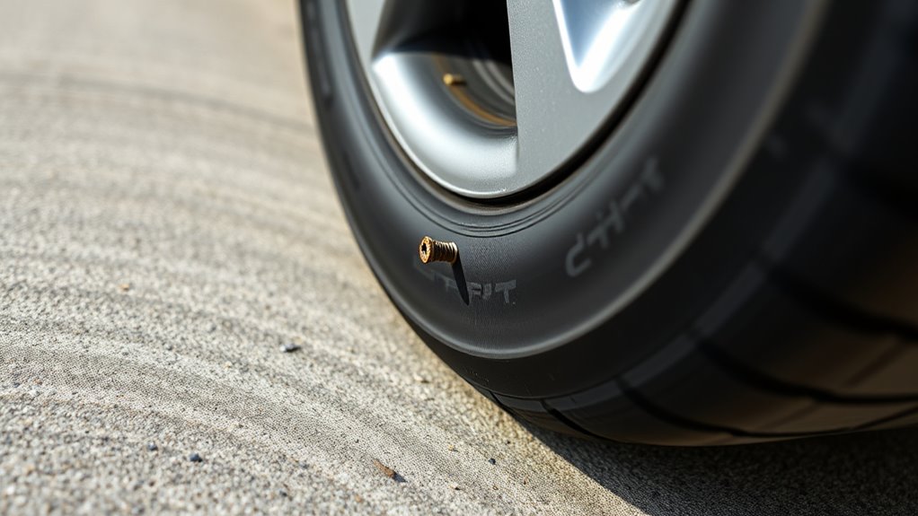 inspect tire for damage