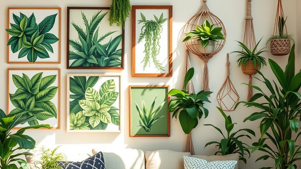 inspiring green wall art