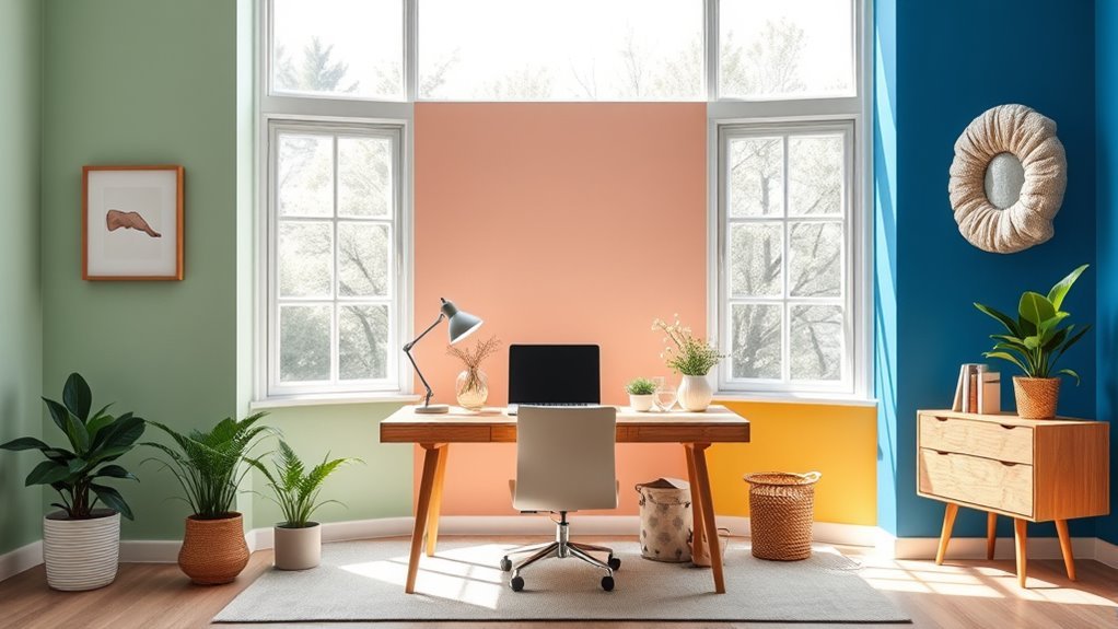 inspiring home office colors