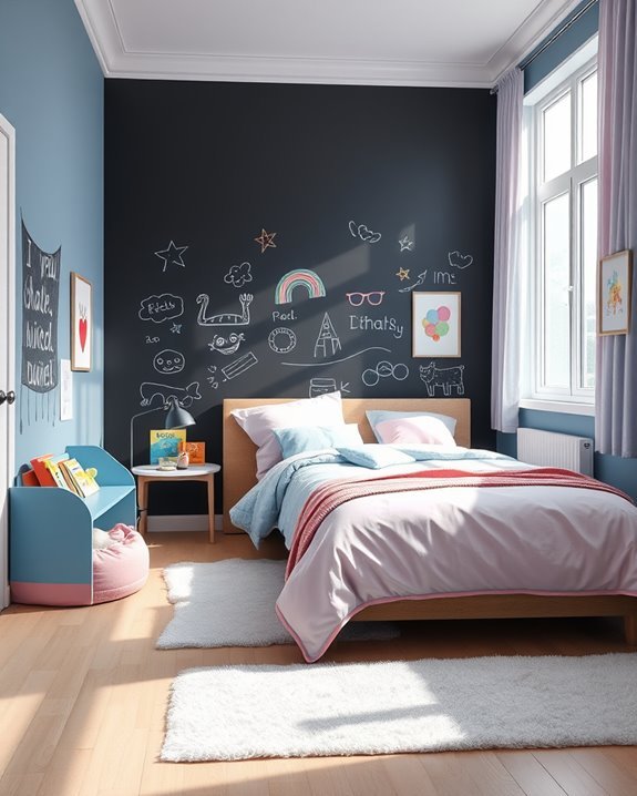 interactive chalkboard wall creativity