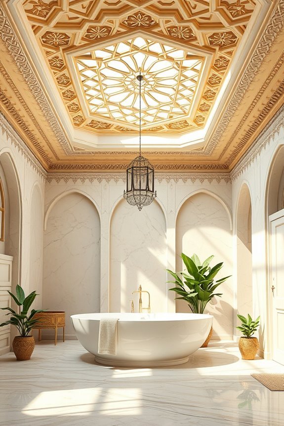 intricate ceiling design details