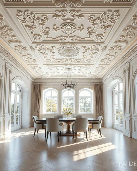intricate plaster design details